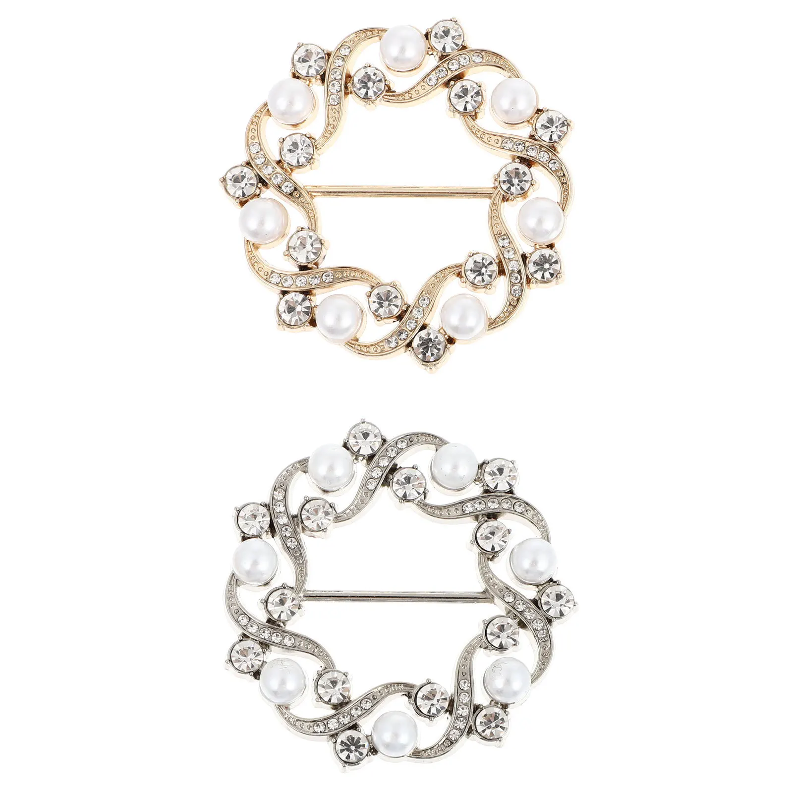 2 قطعة أبازيم الملابس تي شيرت كليب وشاح حريري التعادل خواتم الزاوية عقدة أبازيم وشاح الموضة كليب خواتم دائم السلس سبيكة