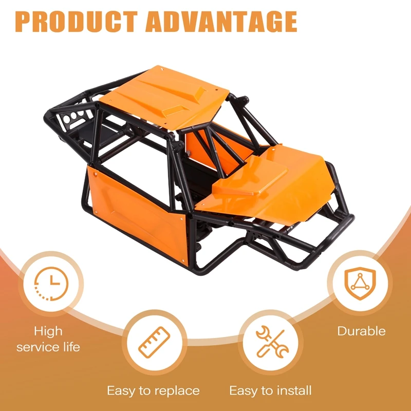 Rock Tarantula Nylon Buggy-Body Shell Chassis Kit For 1/18 RC Crawler TRX4M Upgrade