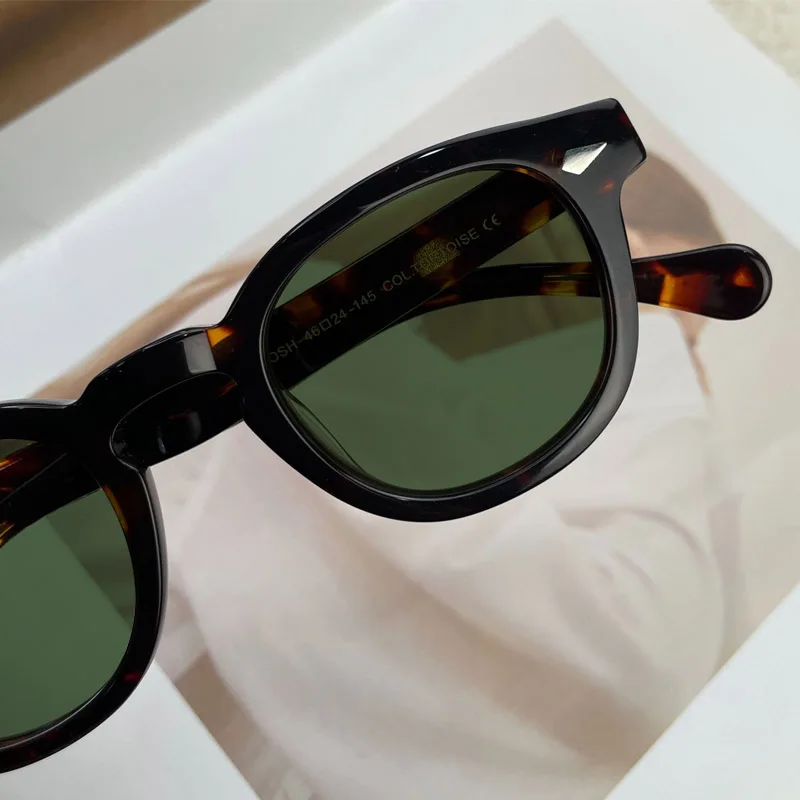 Classic Vintage gradeAcetate UV400 Polarized Sunglasses for Men and Women with Colorful Lens Installation，Fashionable  Glasses