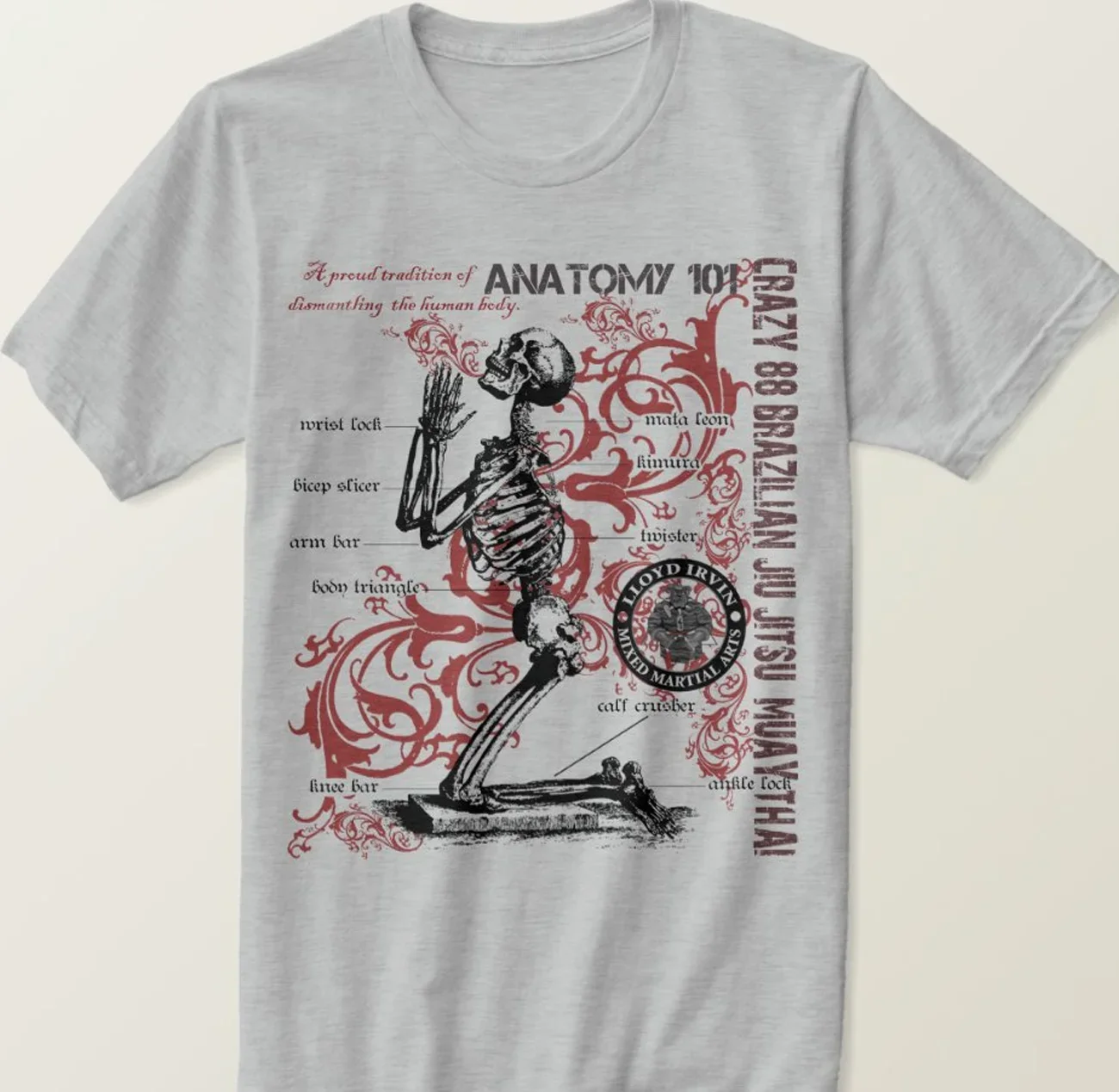 Novel Skeleton Beg for Mercy Brazil Jiu Jitsu Muay Thai T Shirt. Short Sleeve 100% Cotton Casual T-shirts Loose Top Size S-3XL