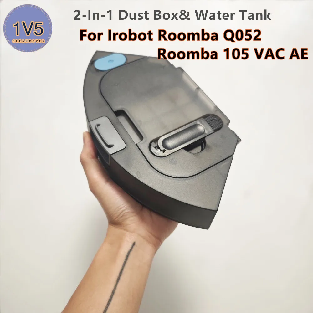 Tanque de agua y caja de polvo 2 en 1 original para robot aspirador Irobot Roomba 105 VAC AE / Roomba Q052 con filtro HEPA, repuestos