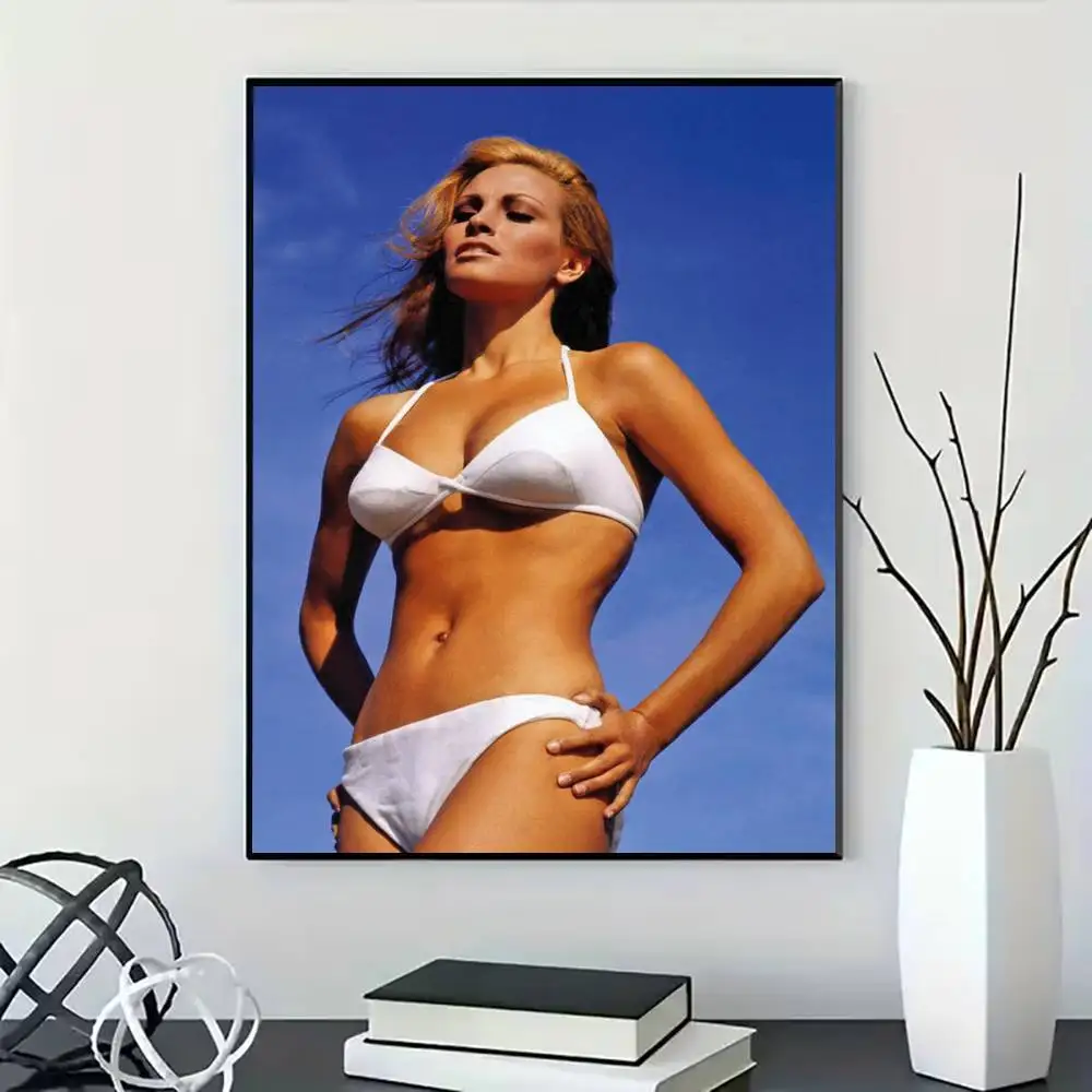 Raquel Welch Poster for Modern Decor in Home Offices, Bedrooms, Living Rooms, Kitchens, Bathrooms.