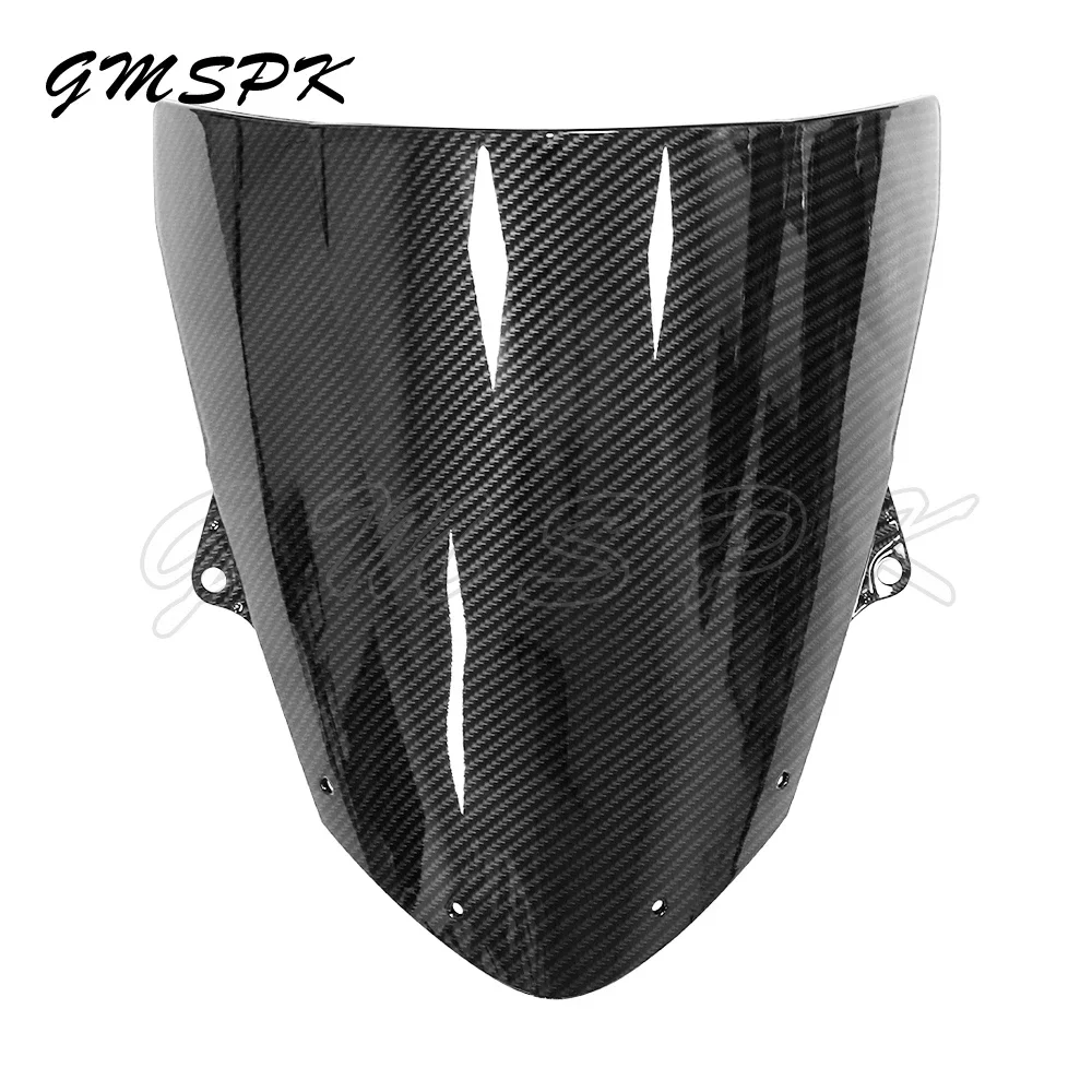 

Motorcycle Windscreen Windshield Wind Deflector Fit for Kawasaki ZX6R 2009-2010 & ZX10R 2008 2009 2010 ABS Carbon Fiber Style