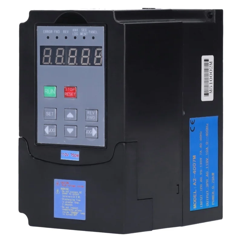 

Variable Frequency Inverter Single-Phase Input 95-135V 3-Phase Output AC110V 0.75kw A2-4007
