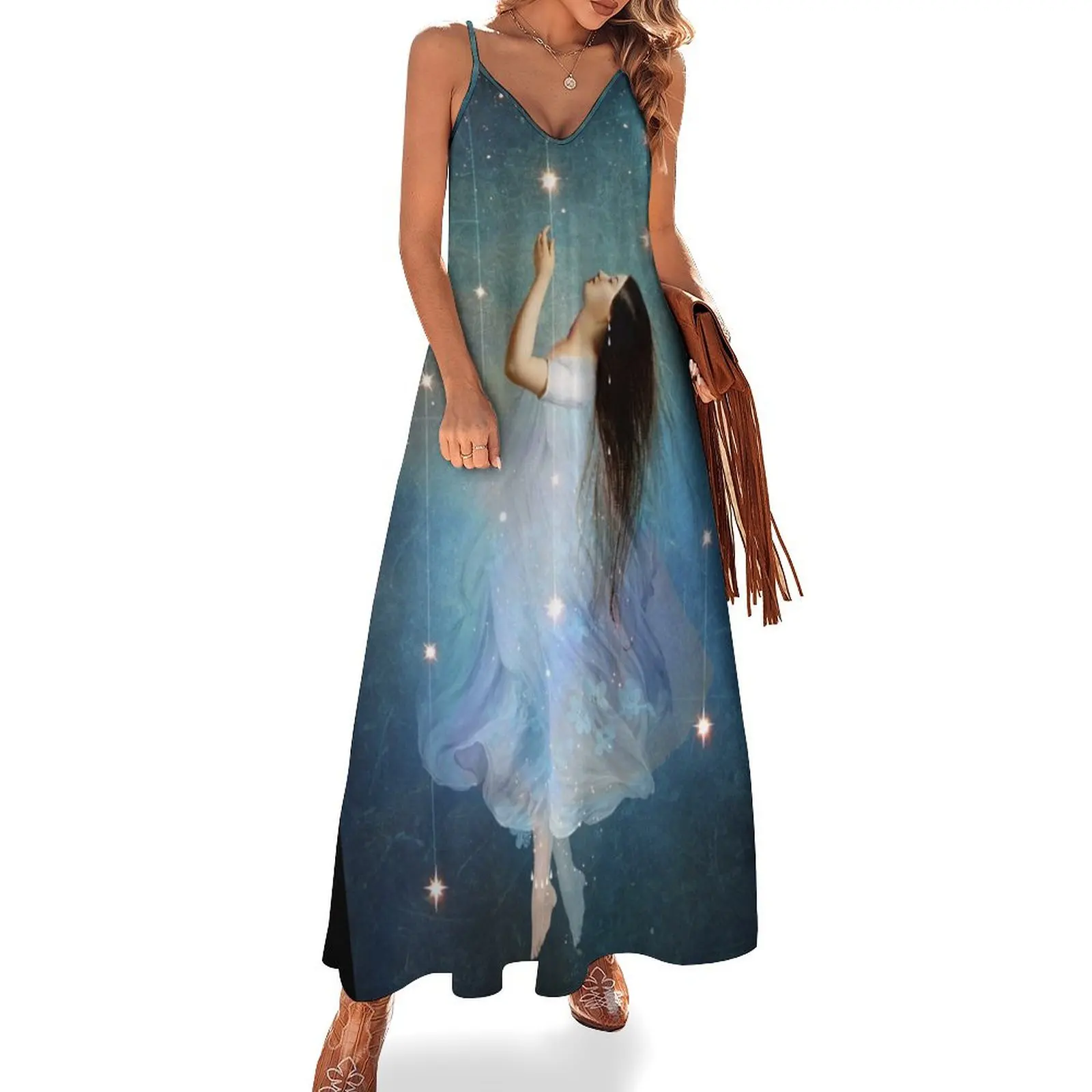 

Starsailor Sleeveless Dress luxury evening dress woman for wedding elegant dress dresses summer bandage