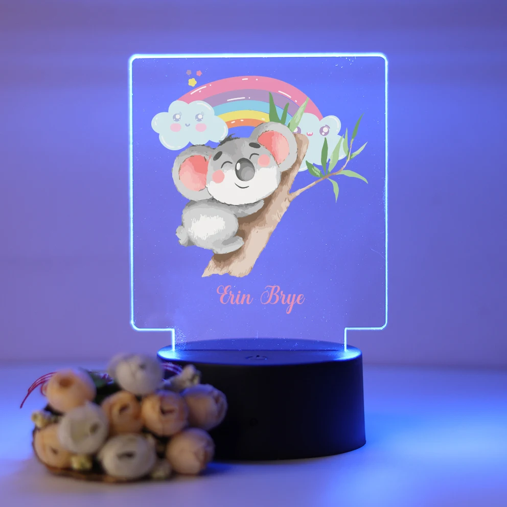 

Personalized Custom Koala Hot 3D Led Night Lamp Birthday Party Decor Creative Table Bedside Lamp