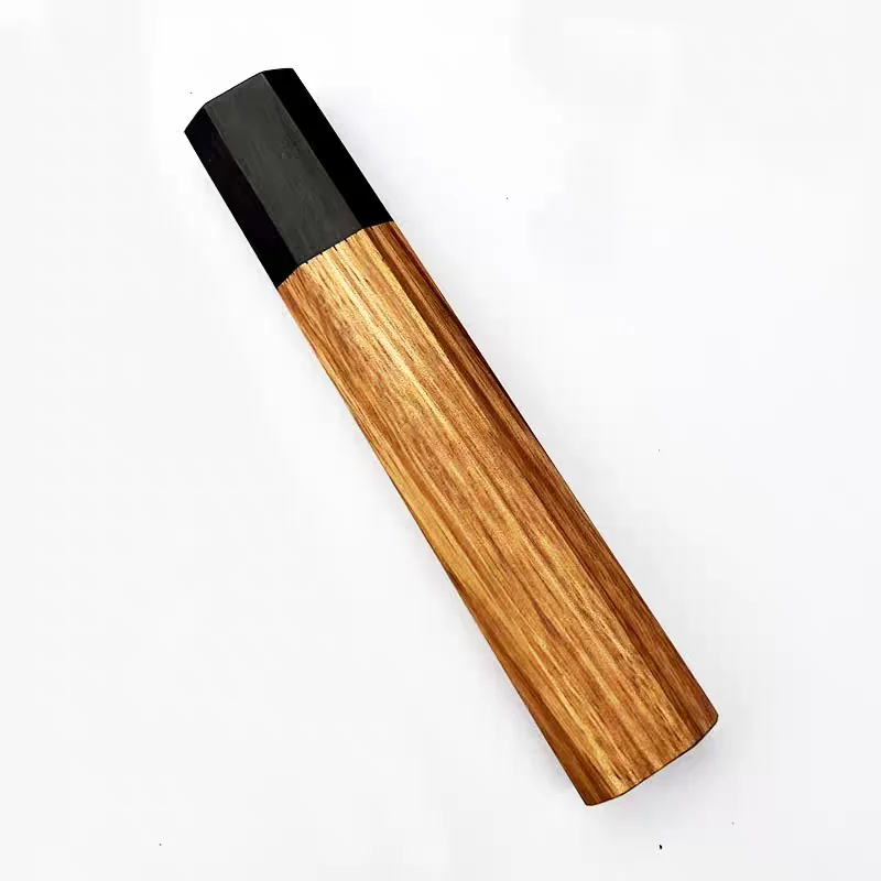 1piece Japanese Classic Octagonal Knife Handle for DIY Semi-finished Handmade Damascus Steel Knife Material Kitchen Knife Handle