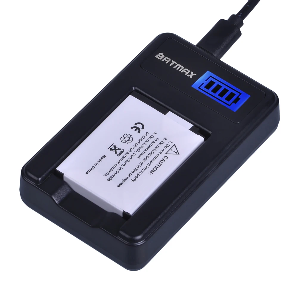Batmax EN-EL12 Battery+LCDUSB Charger for Nikon Coolpix B600 W300 A900 AW100 AW110 AW120 AW130 S9700 S9500