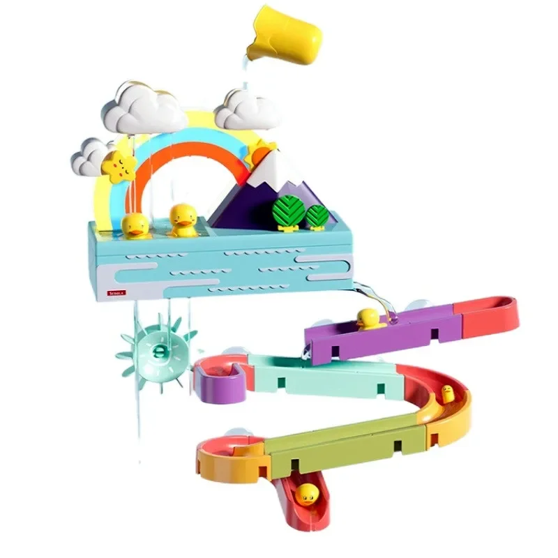 Badeend Speelgoed met regenbooglicht en muziek Peuters Badkuip Kinderen Douche Educatief waterspel voor kinderen Geschenken