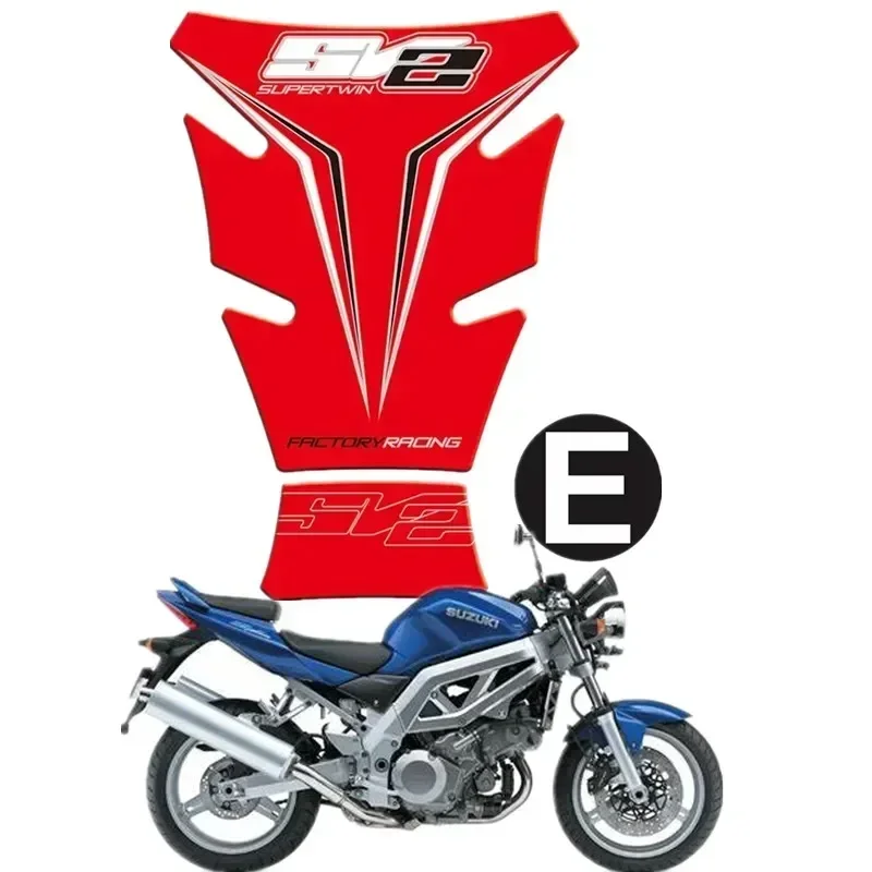 For Suzuki SV650 SV1000 S 2003 - 2013 Motorcycle Tank Pad Protector 3D Gel Sticker Decal - 1 Motor