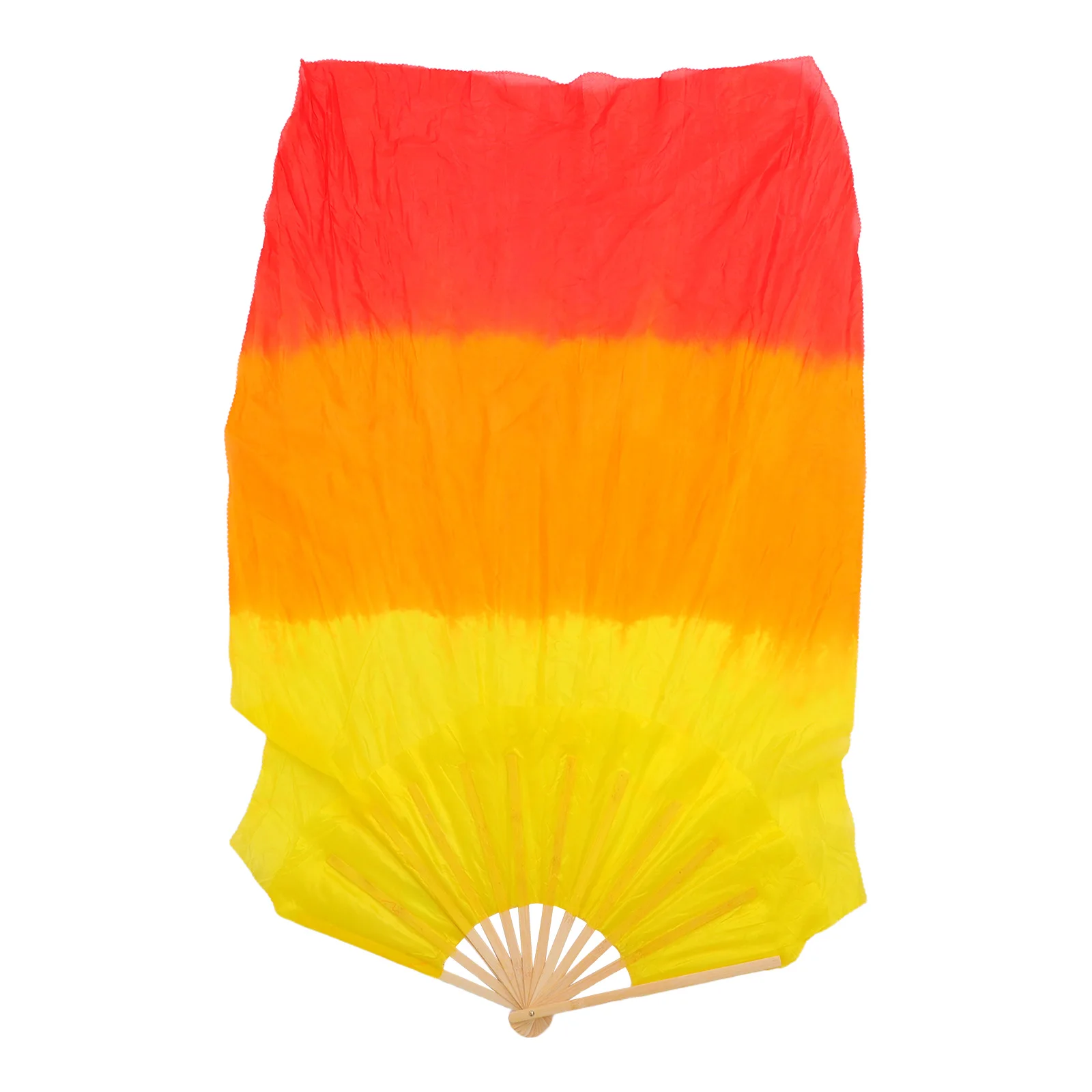 

1,2 м танцевальный веер из искусственного шелка, складной квадратный танцевальный веер для утренней практики, танцевальные веера Янко