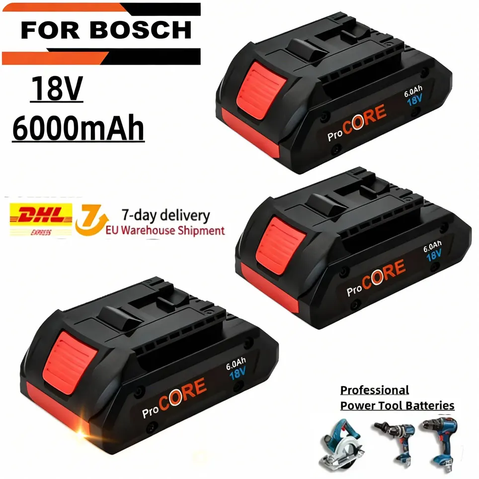 Für BOSCH 18V 21700 6,0Ah Akku ProCORE 18V Li-Ionen-Akku Professioneller Ersatz für BAT609 BAT618 mit BMS