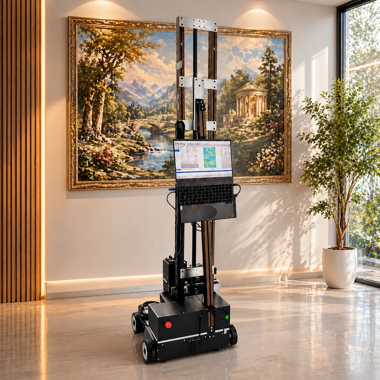 2026 Wall Floor Printer Portable Robotic Wall Painting Machine Digital Inkjet High Speed HD Mural Printer Multi Surface Art Flex