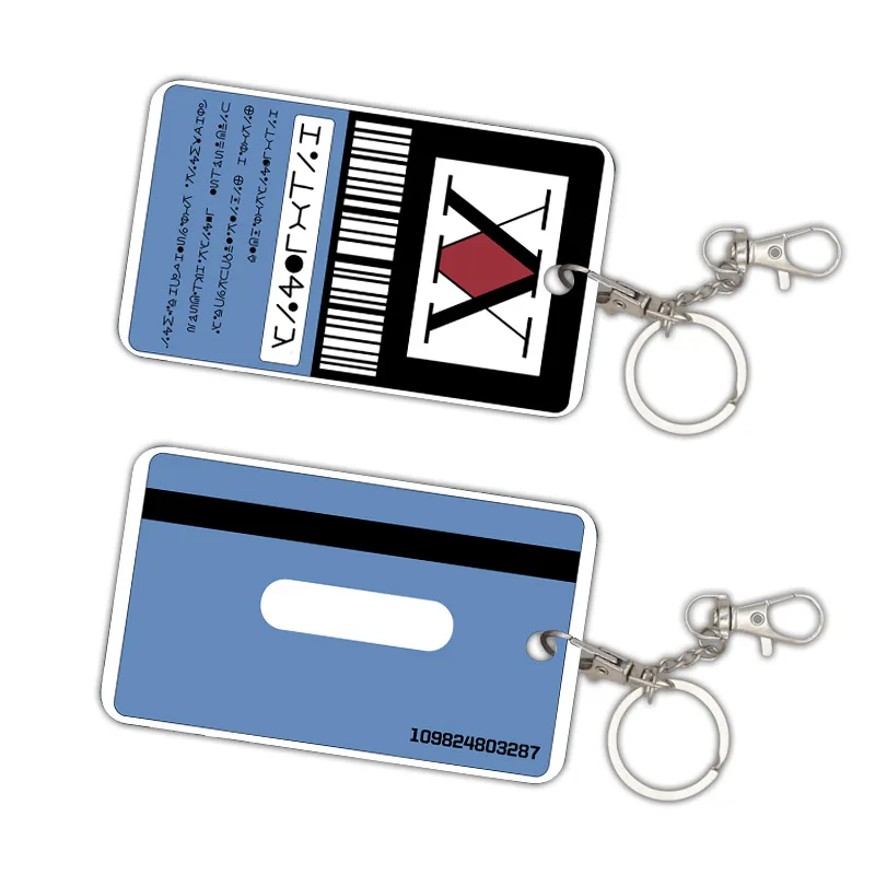 Anime HUNTER × HUNTER License Card Keychain Killua Zoldyck HUNTER LICENSE Card Set Bus Access Card Set