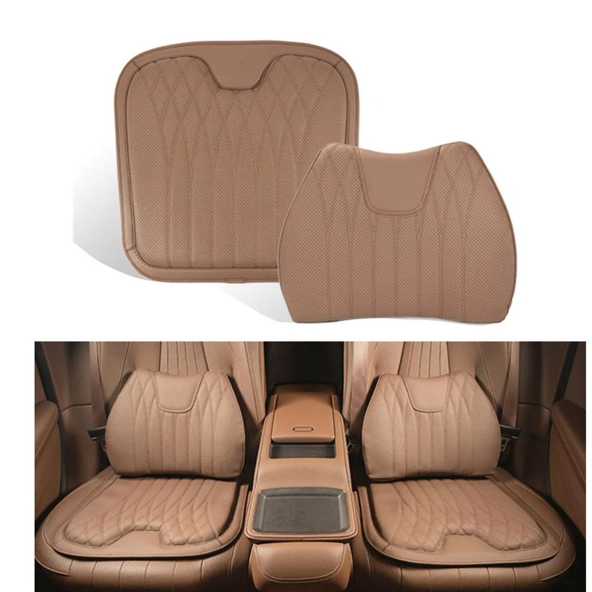 

For Maserati All Model GranTurismo Quattroporte Levante Ghibli Car Lumbar Support Pillow Universal Car Seat Cushion