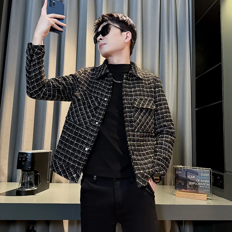 

Мужское шерстяное пальто Slim Fit размера XS для осени и зимы, модное молодежное пальто для высоких (рост 175 см), маленький размер