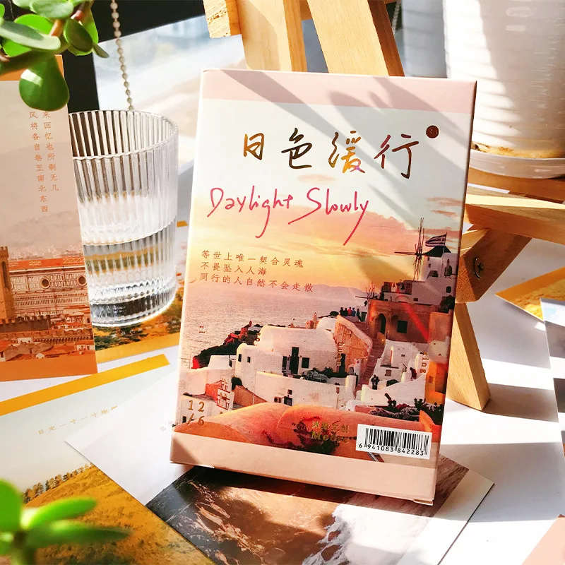 30 Pcs/Set Daylight Slowly Series Postcard Urban Photography Landscape INS Style Greeting Cards Gift Message Card