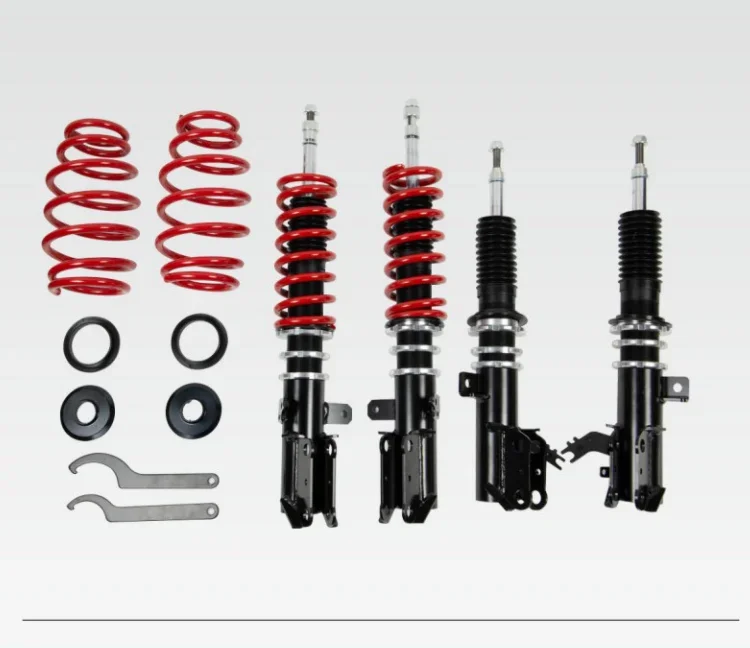 Basic full length adjustable coilover kit twin tubes structure for Korea Japanese Toyota  Hyundai Suzuki