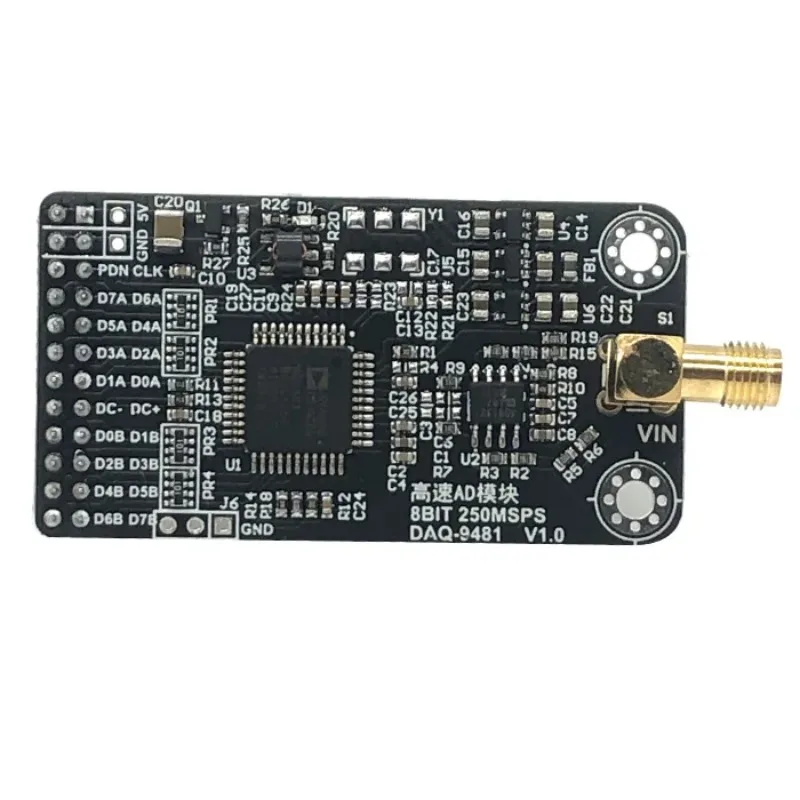 AD9481 Module Parallel 8-bit 250M High-speed AD100M or Above High-speed Acquisition Module FPGA Development Board Configuration