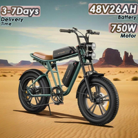ENGWE M20 E-Bike 750W Motor 48V26AH Battery Hydraulic Shock Absorption Electric Bicycle 20*4 Inch Tire All Terrain Electric Bike