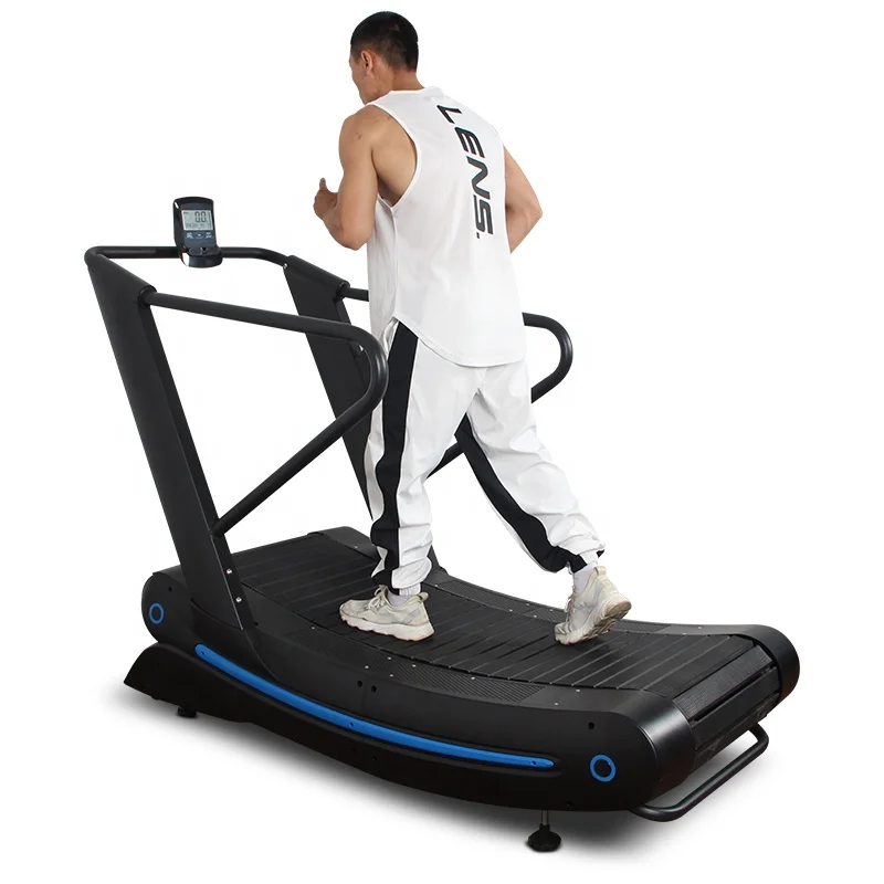 

Hot Sale Home Use Manual Running Non Power Curved Treadmills Machine