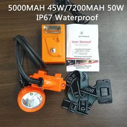 Explosion Proof Mining Lamp Ip67 Waterproof Headlight Diving Light High-Quality 5000mah/7200mah Lithium Battery Lamp