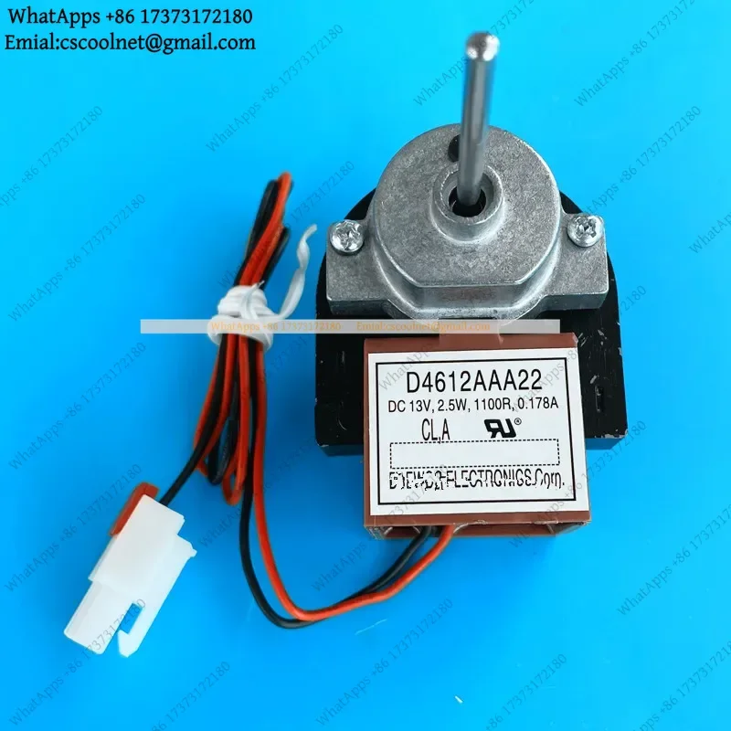k3 D4612AAA22 DC 13V 2.5W 1100RPM 0.178A Refrigerator Evaporator Fan Motor Freezer Replacement
