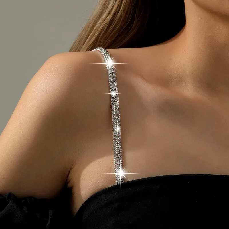 Anti Exposure Halter Bra Straps Invisible Non Slip Adjustable Shoulder Straps For Evening Dress Casual Wear Women Bra Straps