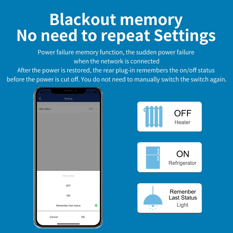 Tuya WiFi Smart Power Strip with 4 EU Socket Outlets and 4 USB Ports - Timing, Voice Control - Works with Alexa and Google Assi