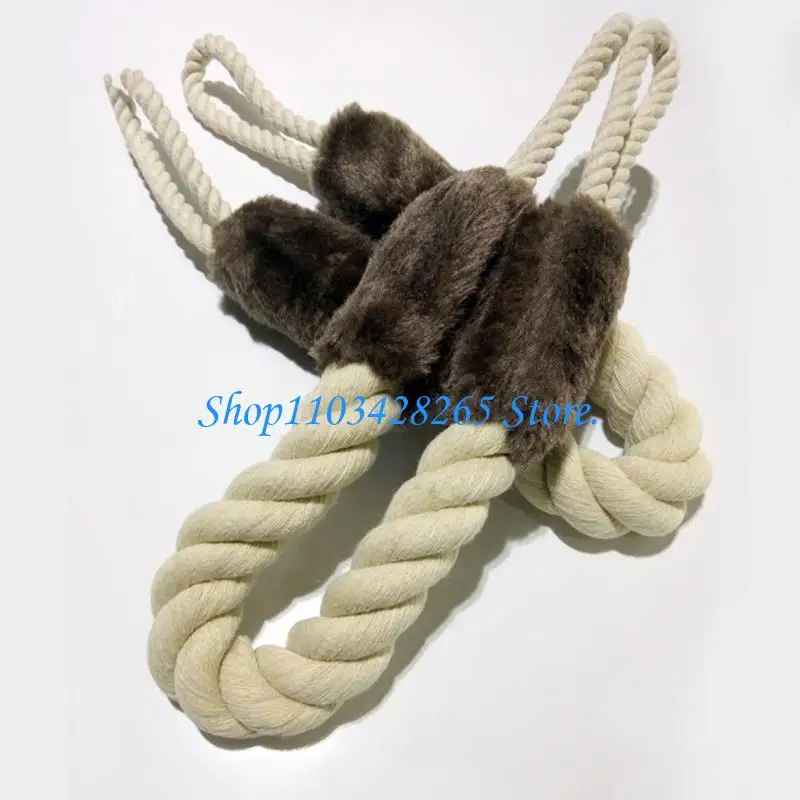 

G2TE Door Stop Rope Cord for Kids and Pet 60cm Long Prevents Door Slams Simple Setsup Easy Blends with Home Decoration