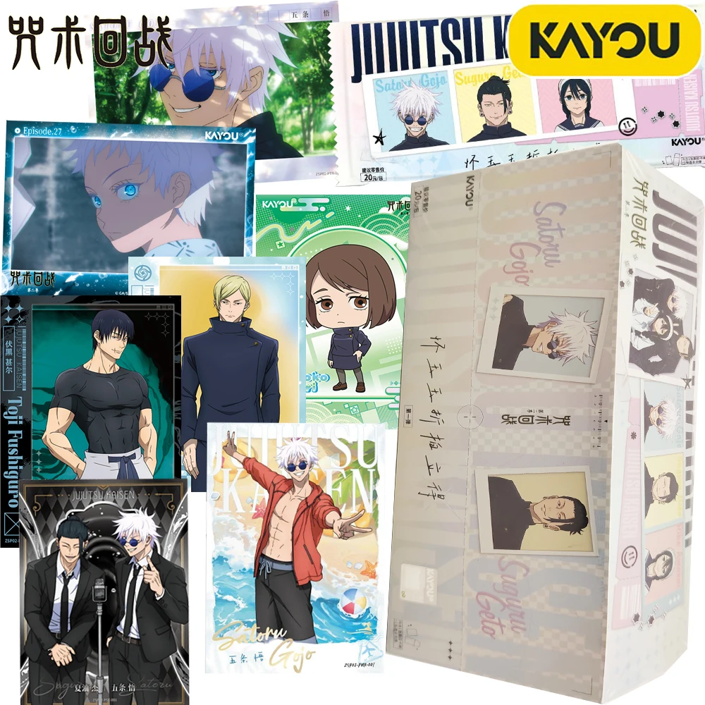 

KAYOU Genuine Jujutsu Kaisen Photo Collection Cards Fushiguro Toji Nanami Kento Simple Fresh Style Design Anime Cards Toys Gifts