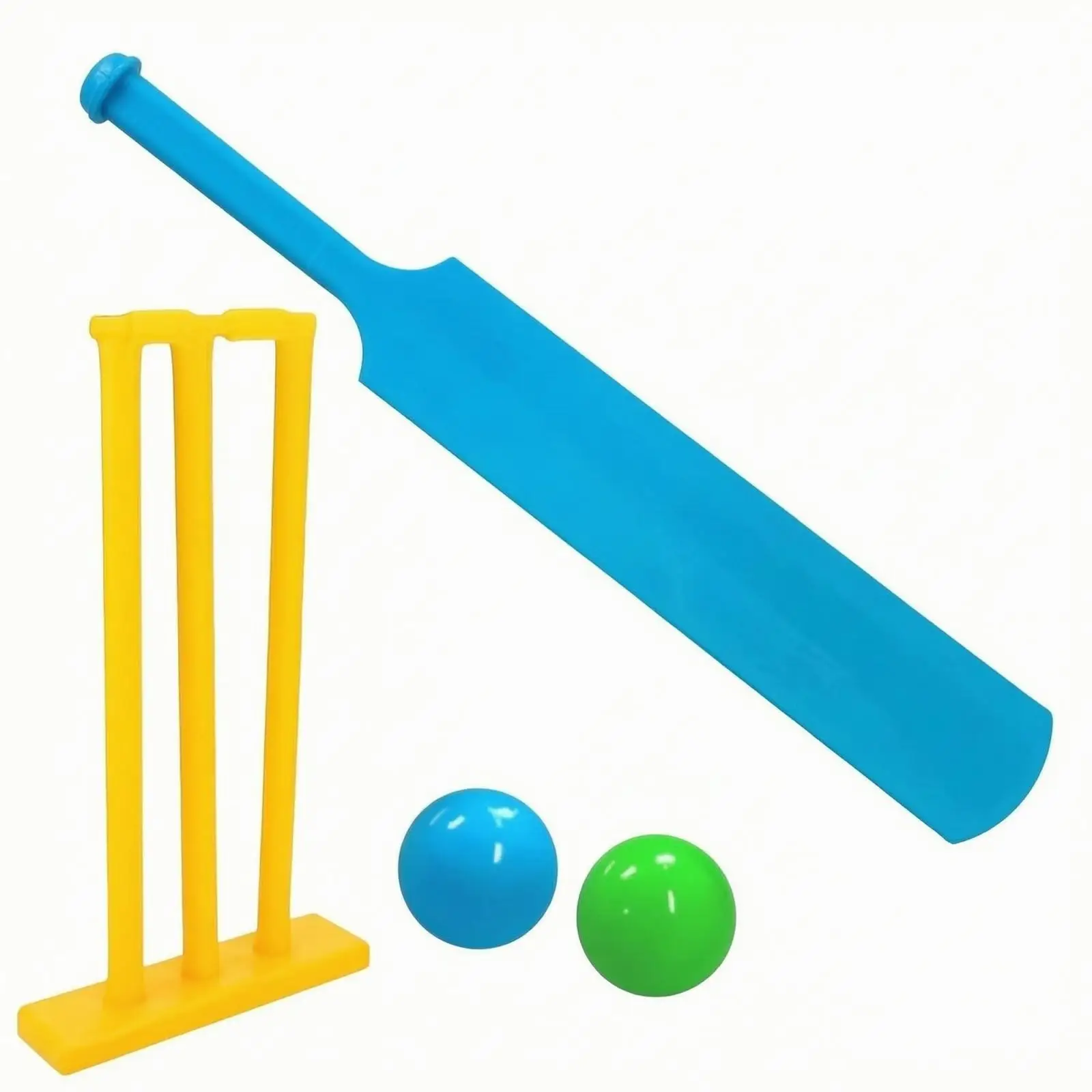 Cricket Starter Kit for Children Includes Bat and Wicket Frame Easy Grip PP Material for Coordination