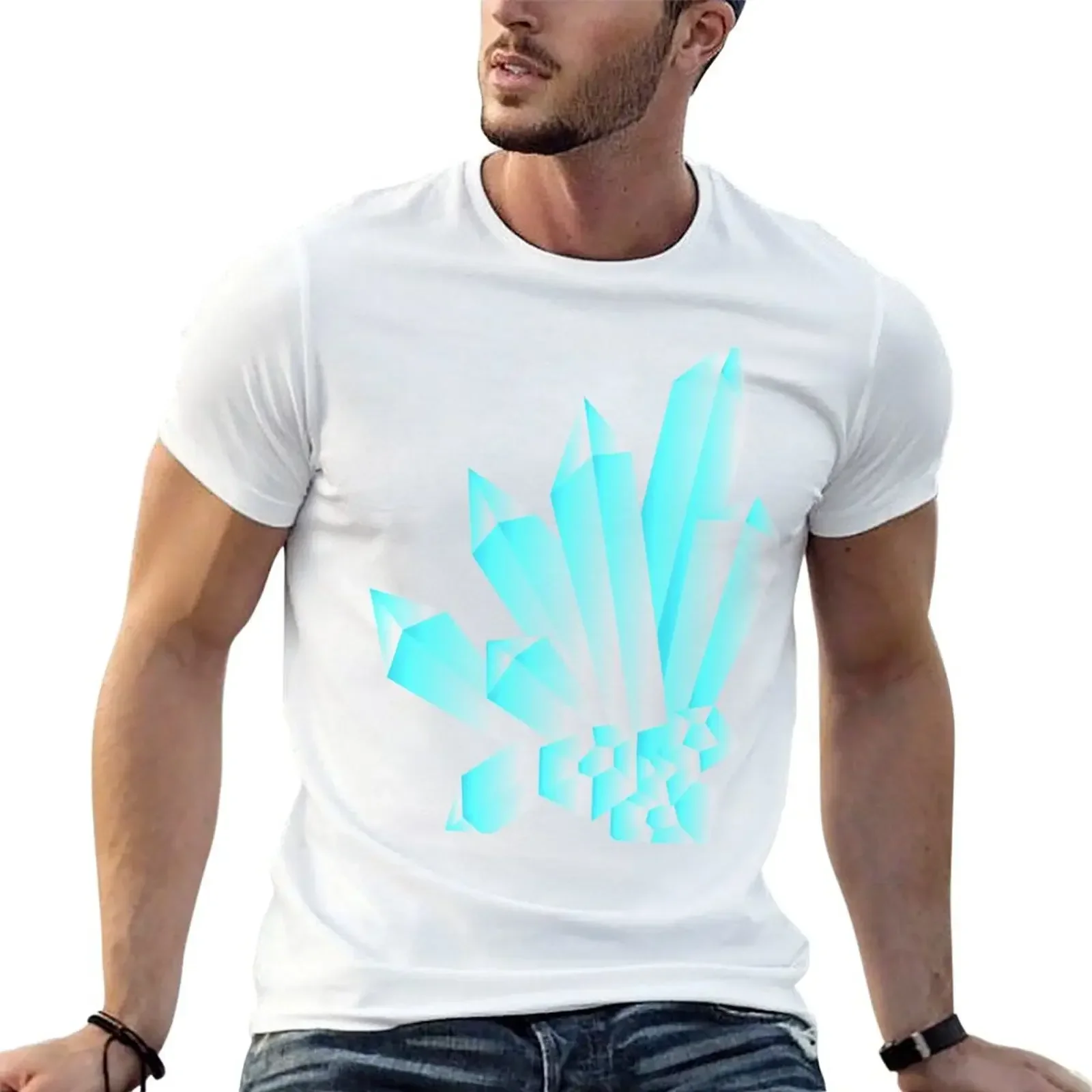 Blue Crystals T-Shirt new edition Short sleeve tee blacks t shirts for men pack