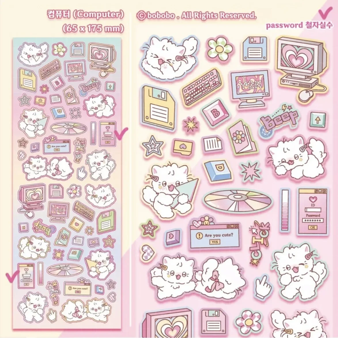 Cute Handbook Stickers Diy Decoration Creative Cartoon Stickers