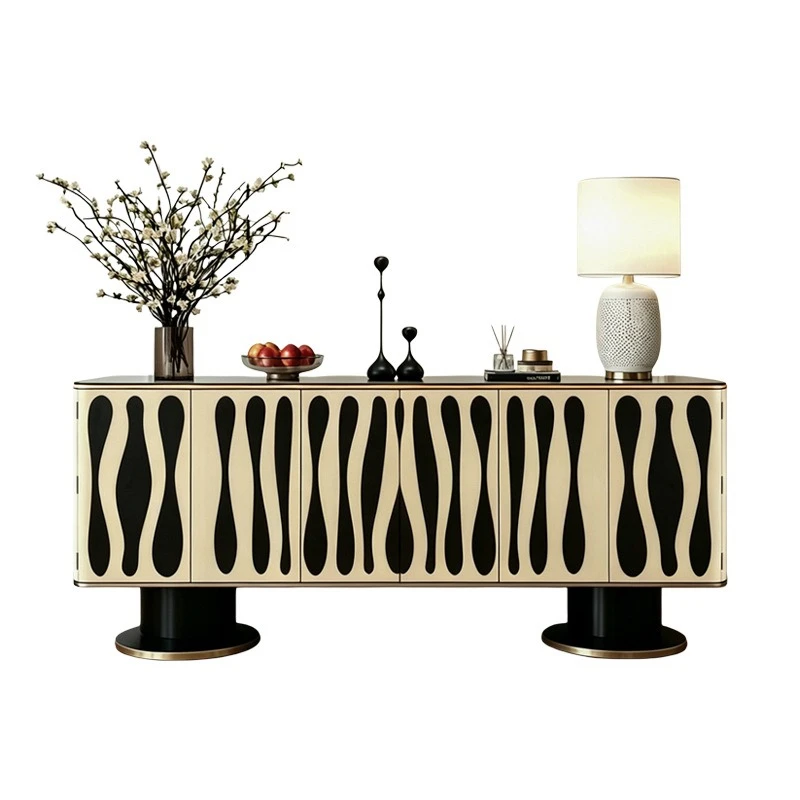 Italian-style light luxury sideboard, villa entrance hall decorative entryway cabinet, entryway cabinet, modern home designer