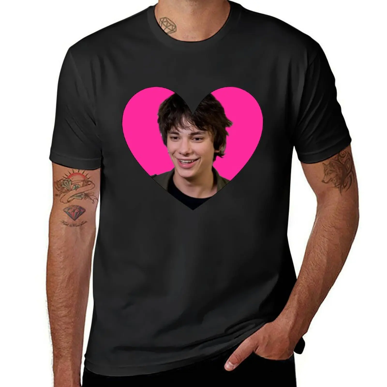 RODRICK LOVE HEART T-Shirt for a boy customs design your own heavyweights sublime big and tall t shirts for men