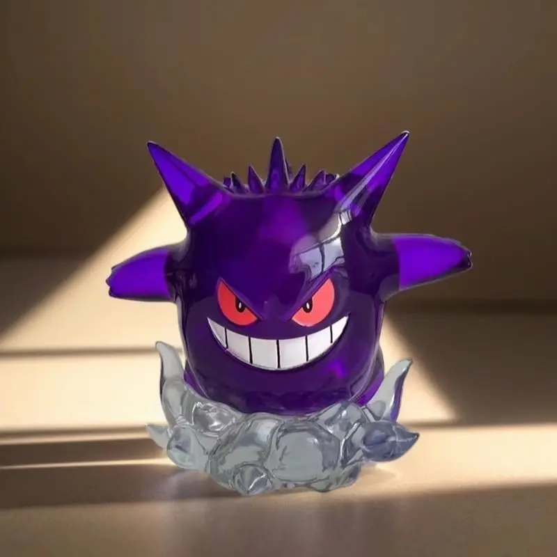 

New 8cm Pokemon Figure Snorlax Gengar Transparent Action Figure Statue Anime Model Doll Decoraion Collectible Toys Gift Pvc
