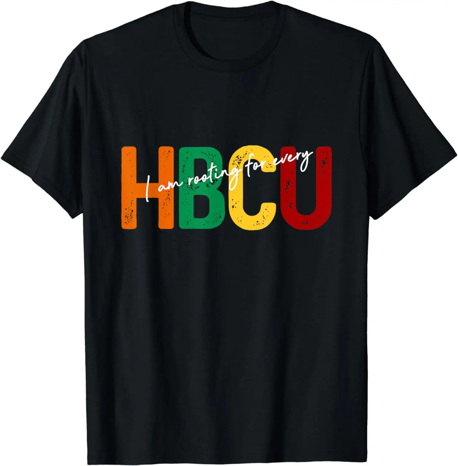 История чёрного месяца HBCU. Я укореняюсь для каждого градиента HBCU. Футболка