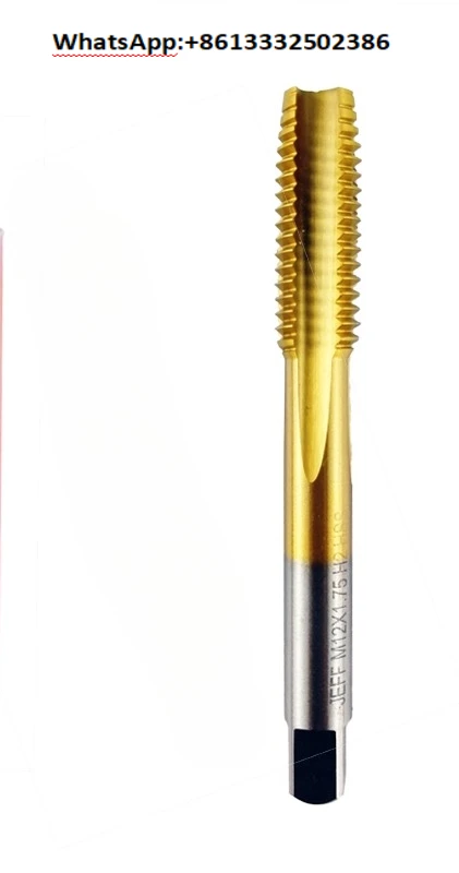 

10Pcs Titanium Plated Tap Machine Straight Groove M2 M2.5 Stainless Steel Special Flat Head Coating