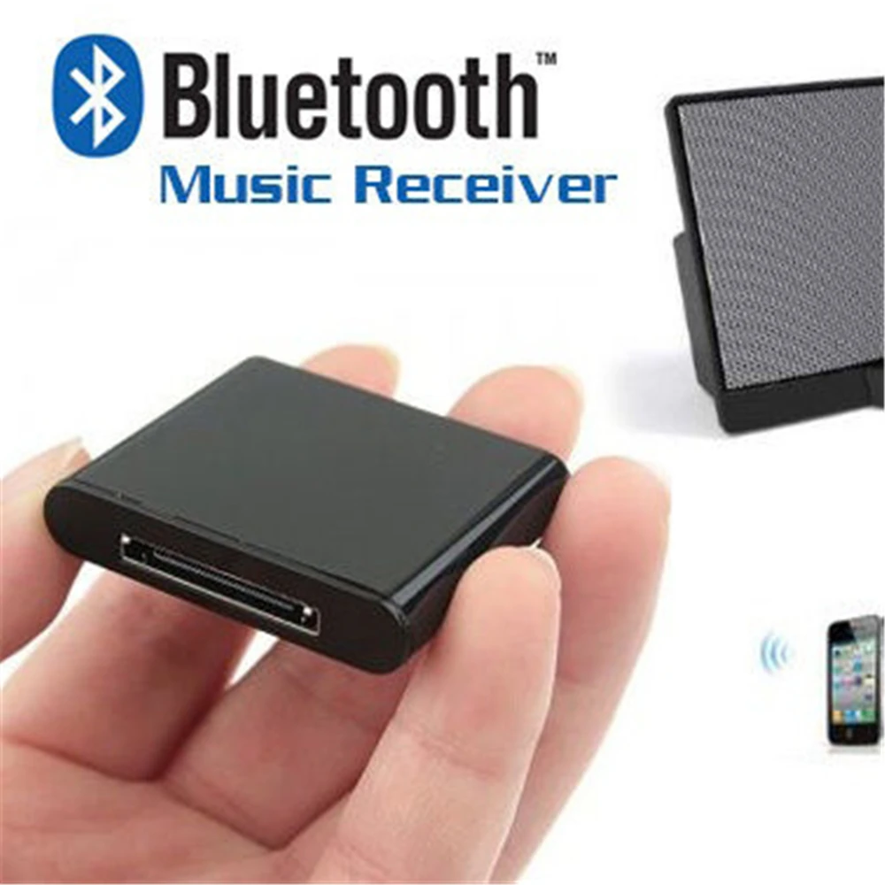 Durbale 30 Pin Wireless Bluetooth Bluetooth 5.1 for Dock Speaker Audio Adapter Music Receiver Adapter Dock Wireless Adapters