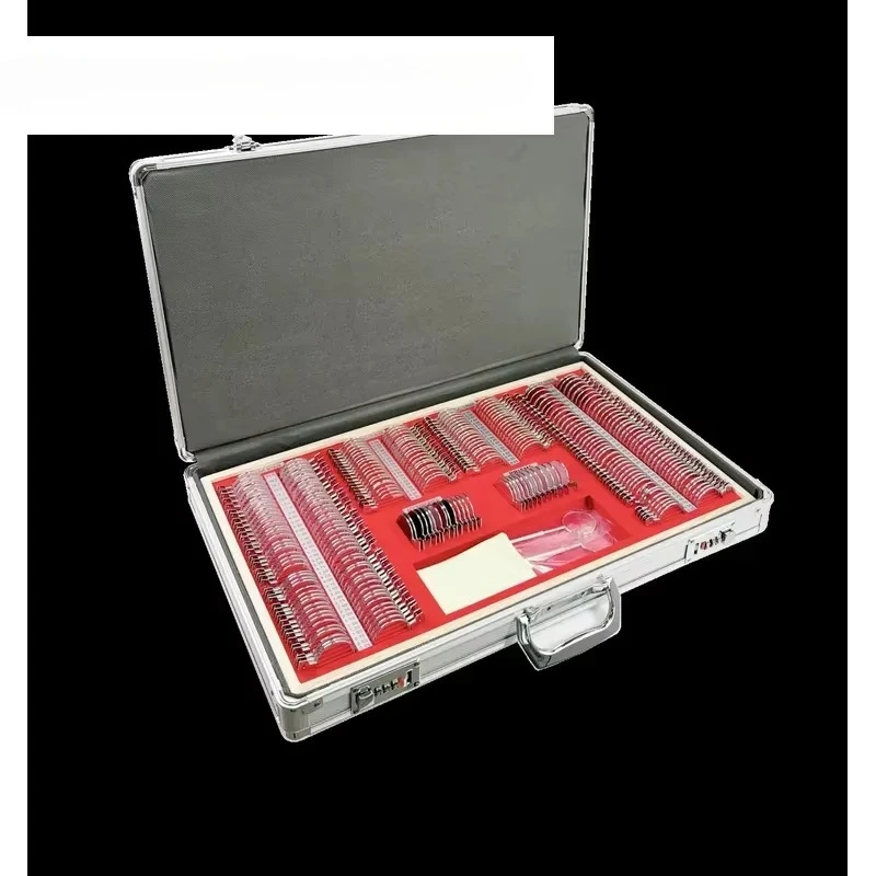 TL-S30 Trial Lens Set Golden and Silver Metal Rim Plus Sphere Golden Minus Silver for Optometry