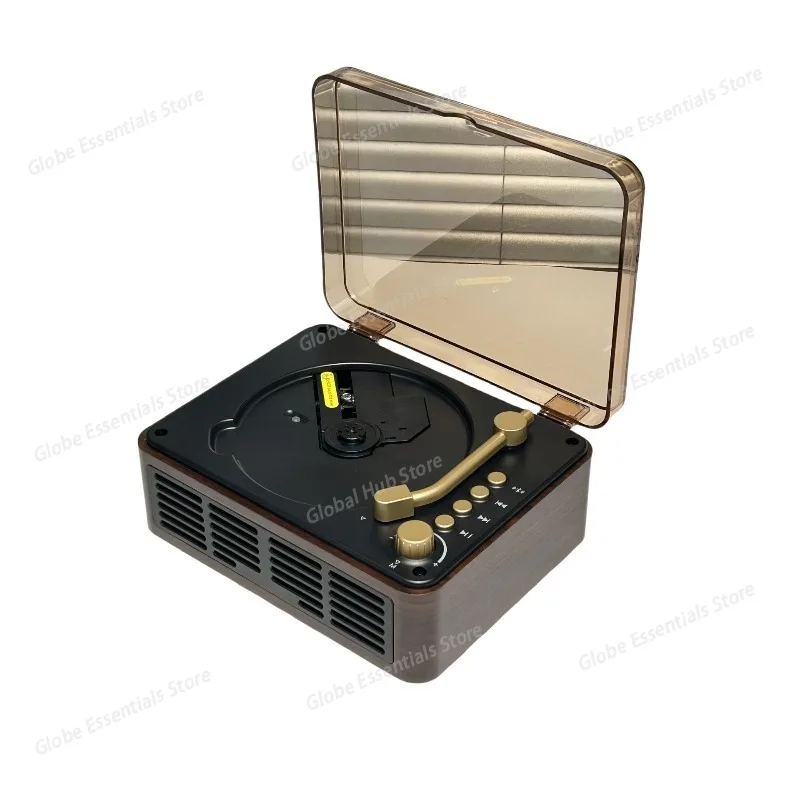 

Desktop CD Player Portable Retro CD Player Decor with Bluetooth HiFi Sound Speaker FM Radio CD Music Player with Remote Control