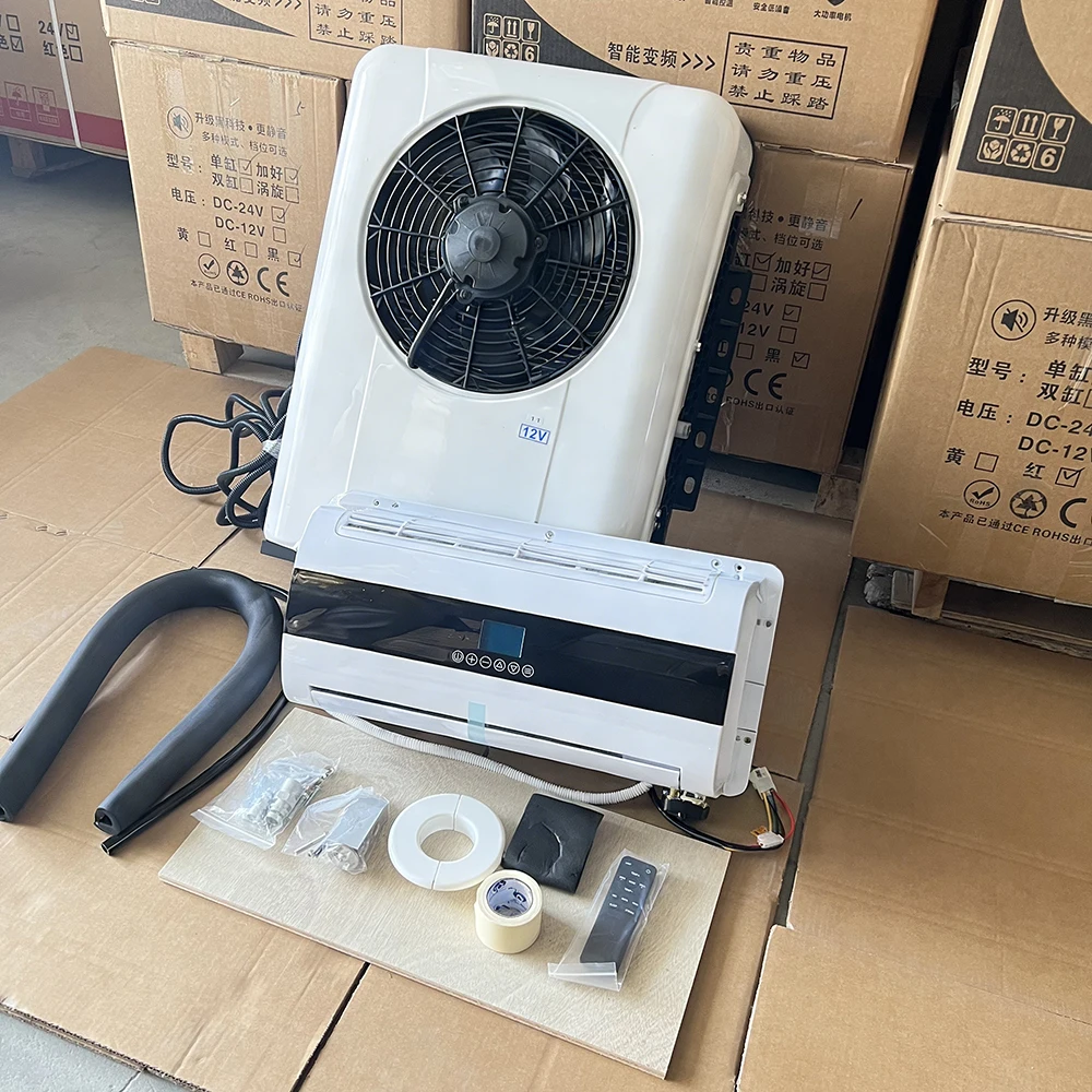 

Factory Wholesale Universal Inverter 12v 24v Dc Split Parking Air Conditioning Electric Sleeper Split A/C Unit for Car Truck