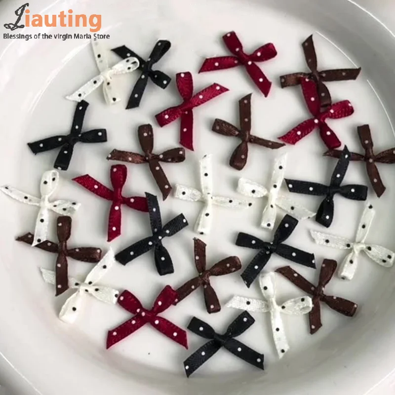 20 قطعة موجة نقطة النسيج Bowknot ربطة القوس فيونكة حلية مسمار الفن مجوهرات مسمار حلية DIY بها بنفسك الجنية مسمار أجزاء اكسسوارات الأظافر كاذبة ديكور #3