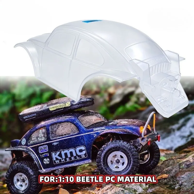 1/8 1/10 Vintage Beetle PC Body Shell Universal RC Car Body Cover For 313-360mm Wheelbase Crawler Short Course Truck