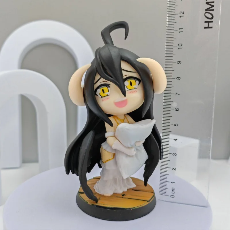 12cm Overlord Kissen Albedo Q-Version Niedliche Mädchen PVC Actionfigur Kawaii Modell Desktop-Ornament Großhandel Spielzeug Sammlerstücke Geschenke