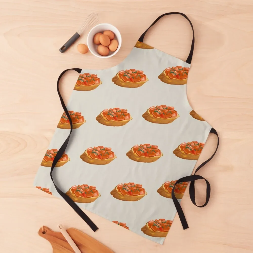 

Tomatoes Bruschetta Apron men with pockets Apron