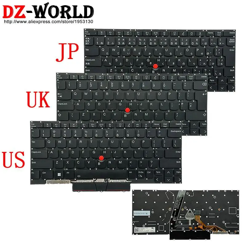 

UK US English JP Japanese Keyboard for Lenovo Thinkpad X1 Nano Gen2 Gen3 Laptop SN21E21128 SN21E21126 SN21E21102