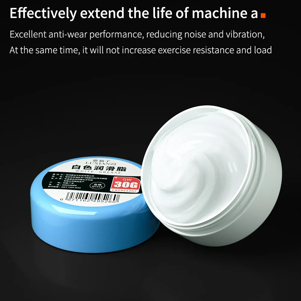 LUXIANZI 30g Universal Lubricating Grease Long-lasting Lubricated Mechanical Equipment Gear Bearing Zipper Fan Door Keyhole