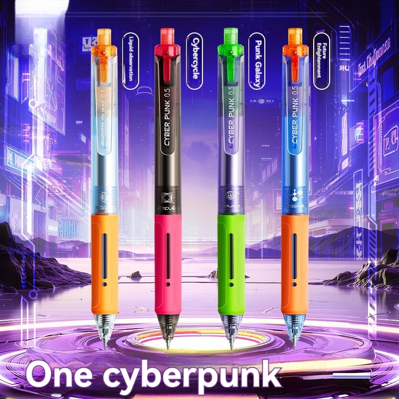 

4PC Gel Pen Speed Drying Students Use Black Pen Low Center of Gravity ST Pen Tip Smooth Double Ball Ball Carbon Press Type W